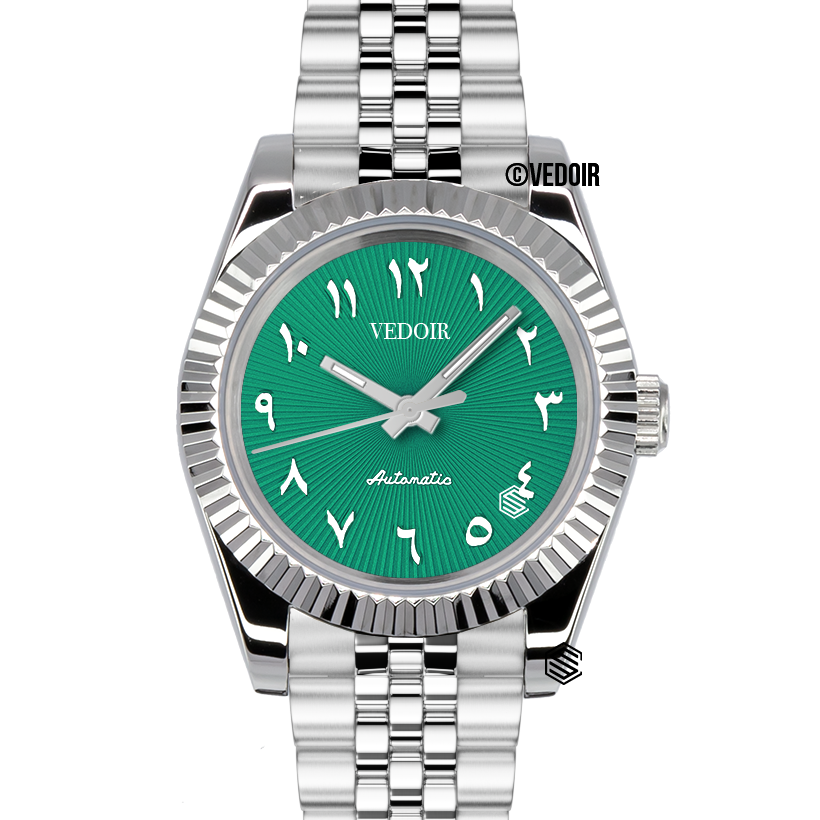 VEDOIR Monarch – Green Arabic Dial